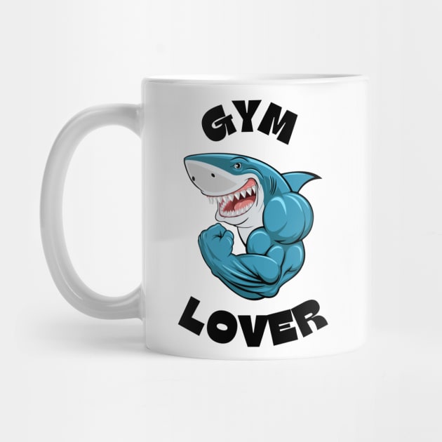 Shark Strength Blue Shark Gym Enthusiast by neverland-gifts